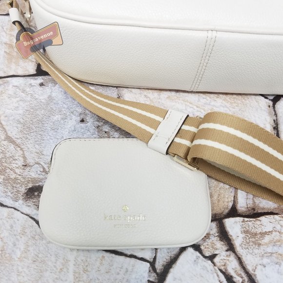 #bagsavenue fast ship new flap camera bag parchment w/ coin purse kate spade - Picture 8 of 8